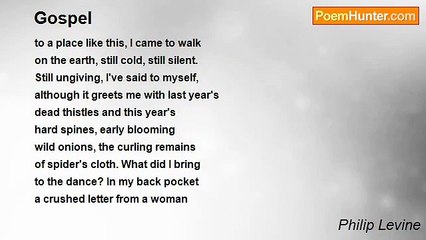 Philip Levine - Gospel