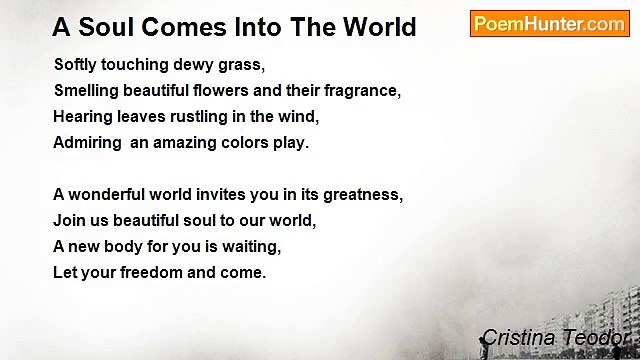 Cristina Teodor - A Soul Comes Into The World