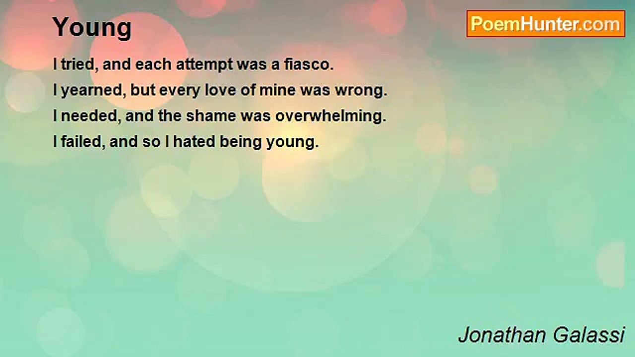 Jonathan Galassi - Young