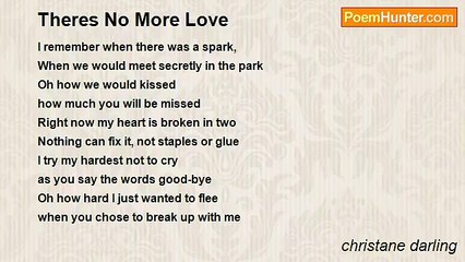 christane darling - Theres No More Love