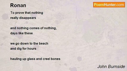 John Burnside - Ronan
