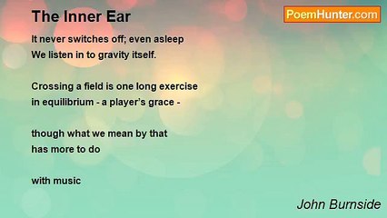 John Burnside - The Inner Ear