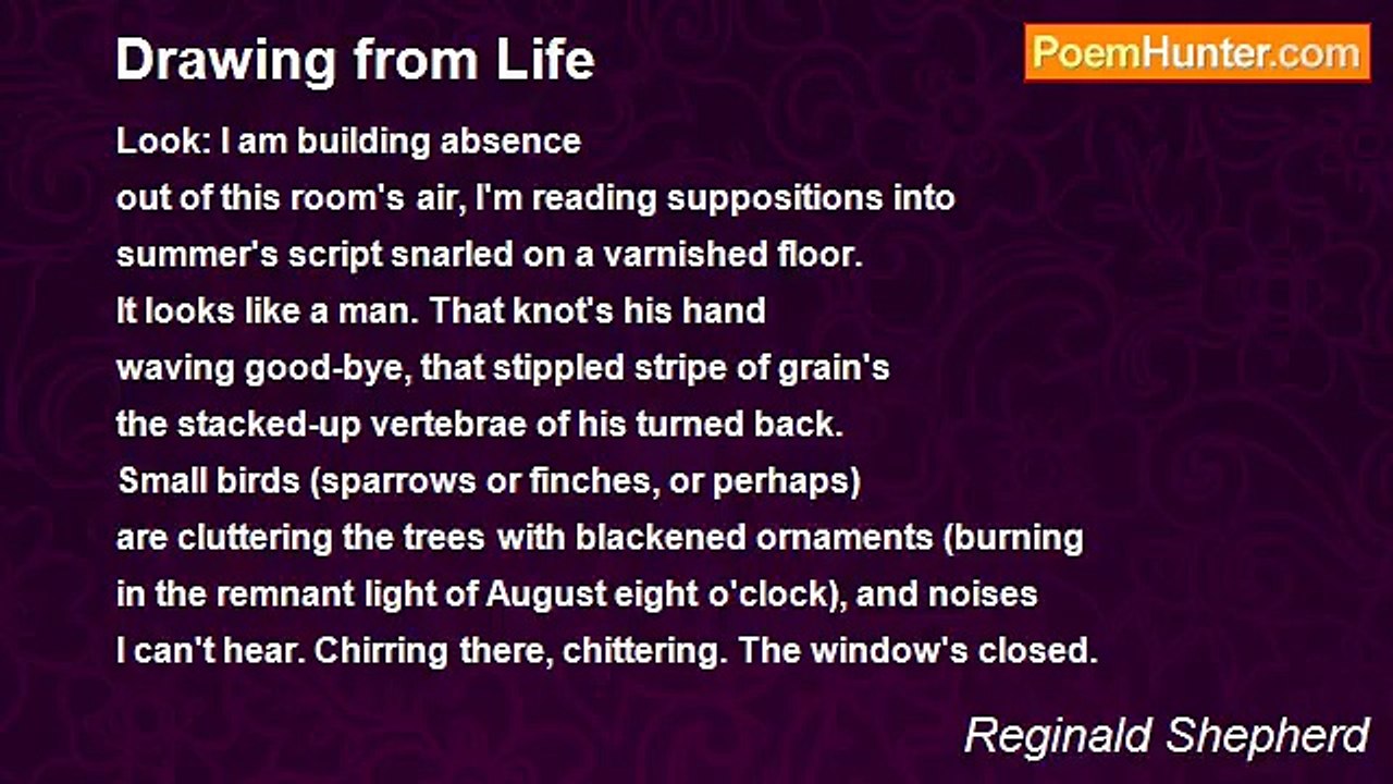 Reginald Shepherd - Drawing from Life