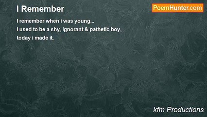 kfm Productions - I Remember