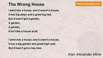 Alan Alexander Milne - The Wrong House