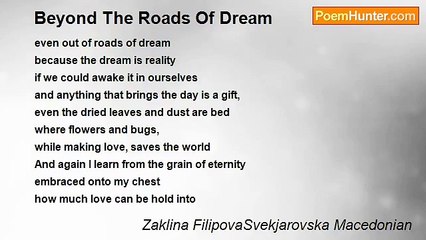 Zaklina FilipovaSvekjarovska Macedonian - Beyond The Roads Of Dream