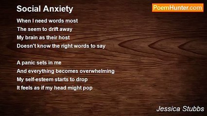 Jessica Stubbs - Social Anxiety