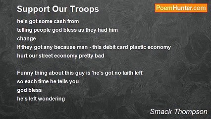 Smack Thompson - Support Our Troops