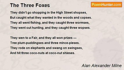 Alan Alexander Milne - The Three Foxes