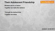 SABA SHEIKH - Their Adolescent Friendship