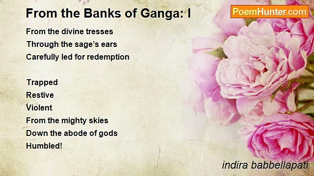 indira babbellapati - From the Banks of Ganga: I