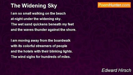 Edward Hirsch - The Widening Sky