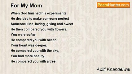 Aditi Khandelwal - For My Mom