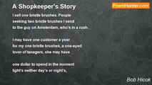 Bob Hicok - A Shopkeeper’s Story