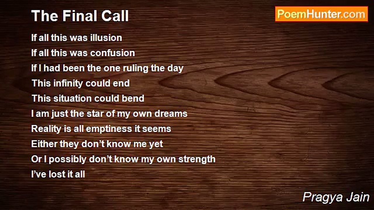 Pragya Jain - The Final Call