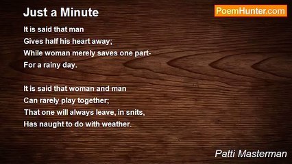 Patti Masterman - Just a Minute