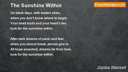 Jojoba Mansell - The Sunshine Within