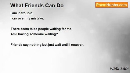 wabi sabi - What Friends Can Do