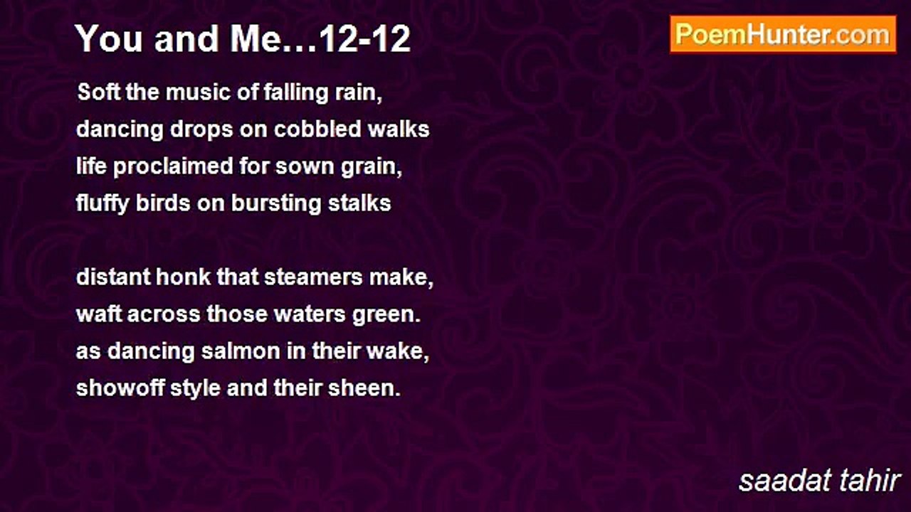 saadat tahir - You and Me…12-12