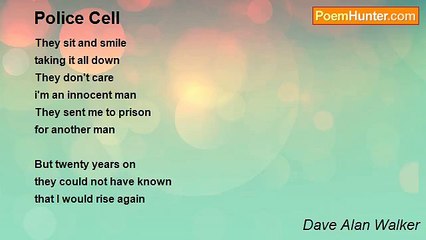 Dave Alan Walker - Police Cell