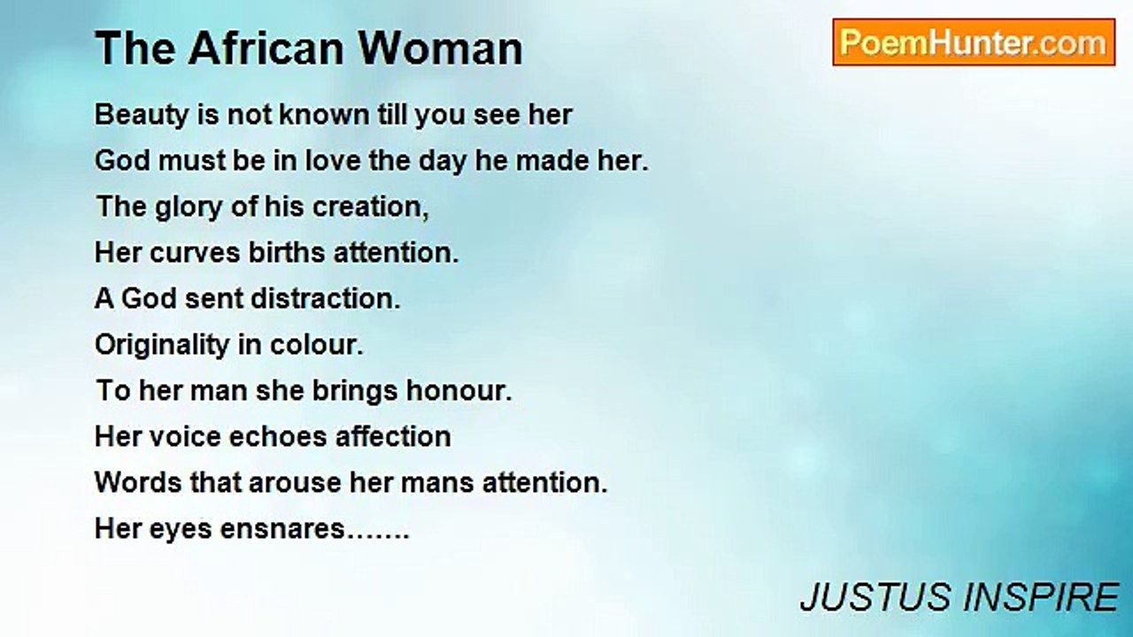 JUSTUS INSPIRE - The African Woman