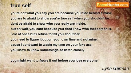 Lynn Garman - true self