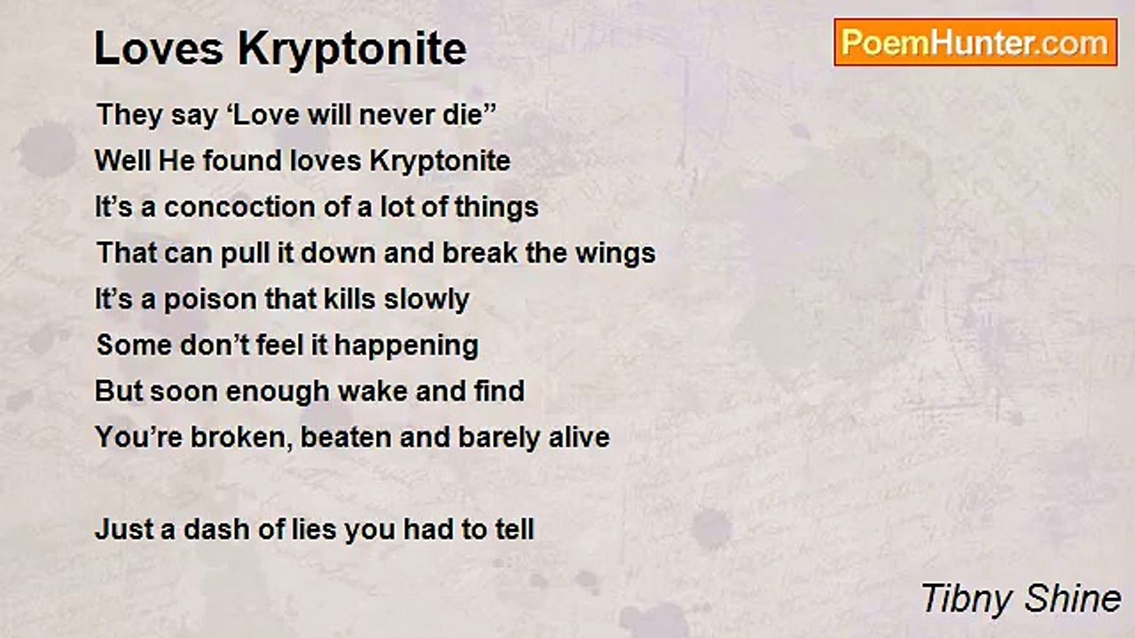 Tibny Shine - Loves Kryptonite