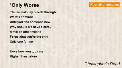 Christopher's Dead - *Only Worse