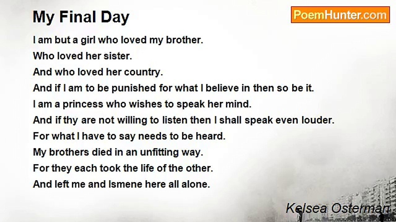 Kelsea Osterman - My Final Day
