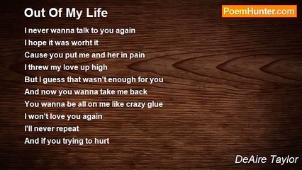 DeAire Taylor - Out Of My Life