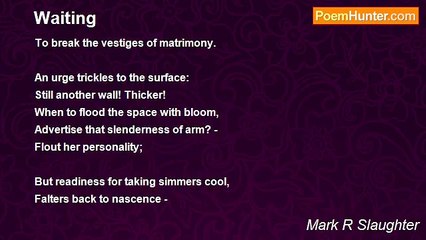 Mark R Slaughter - Waiting