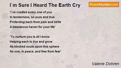 Valerie Dohren - I`m Sure I Heard The Earth Cry