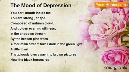 Georg Trakl - The Mood of Depression