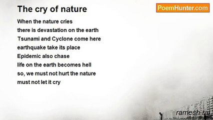 ramesh rai - The cry of nature
