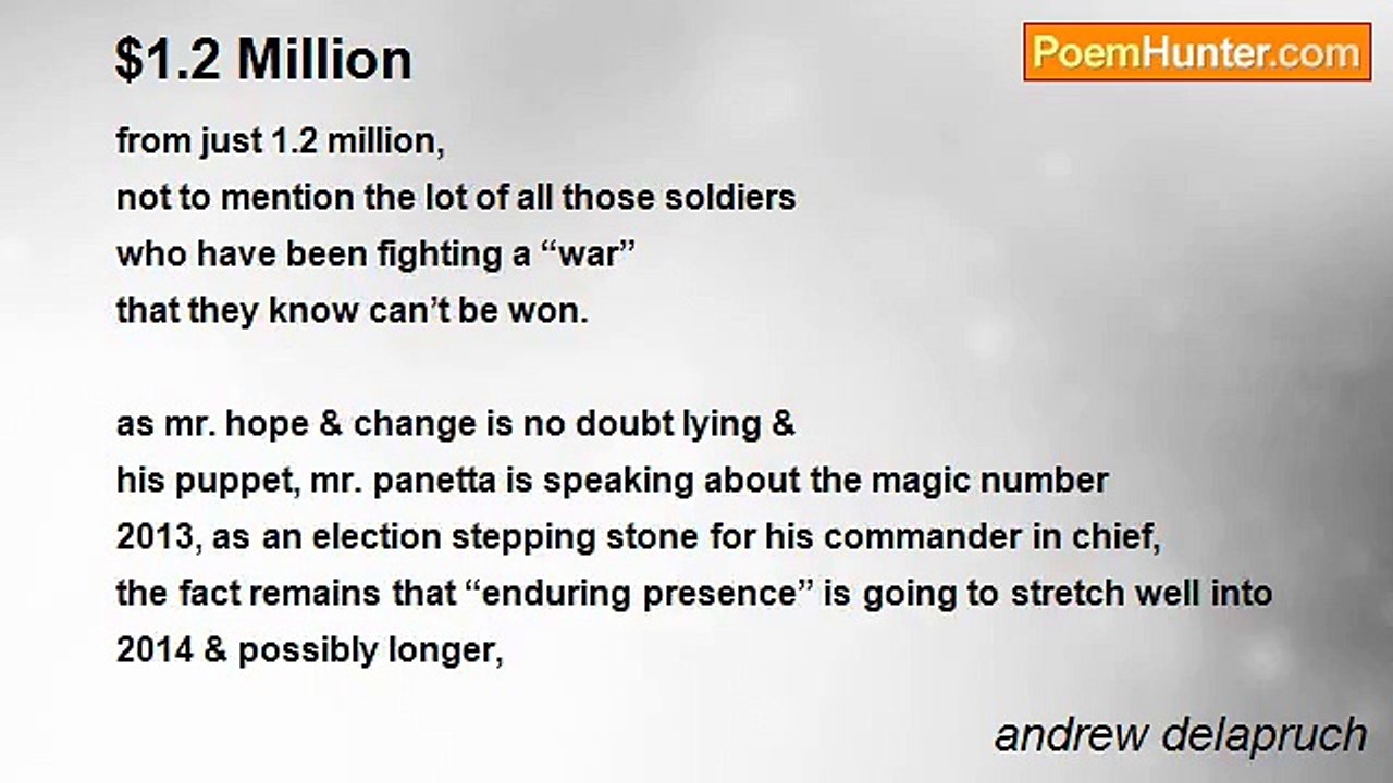 andrew delapruch - $1.2 Million