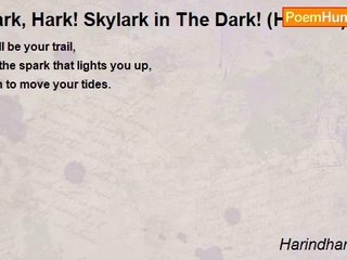 Harindhar Reddy - Hark, Hark! Skylark in The Dark! (Haiku-5)