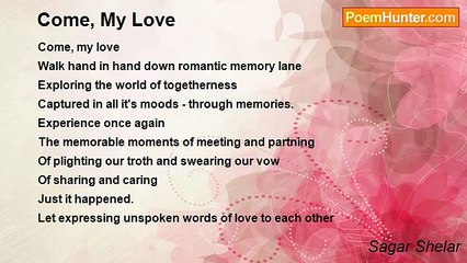 Sagar Shelar - Come, My Love