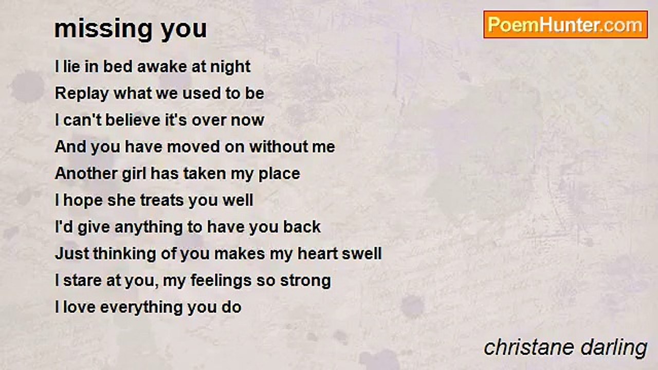 christane darling - missing you