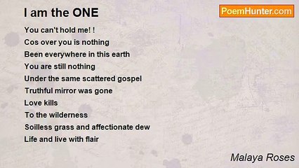 Malaya Roses - I am the ONE
