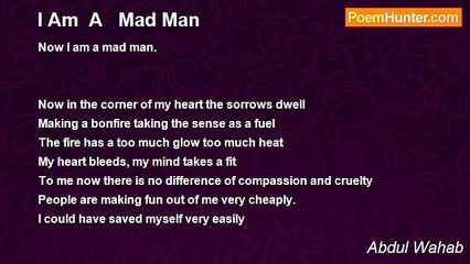 Abdul Wahab - I Am  A   Mad Man