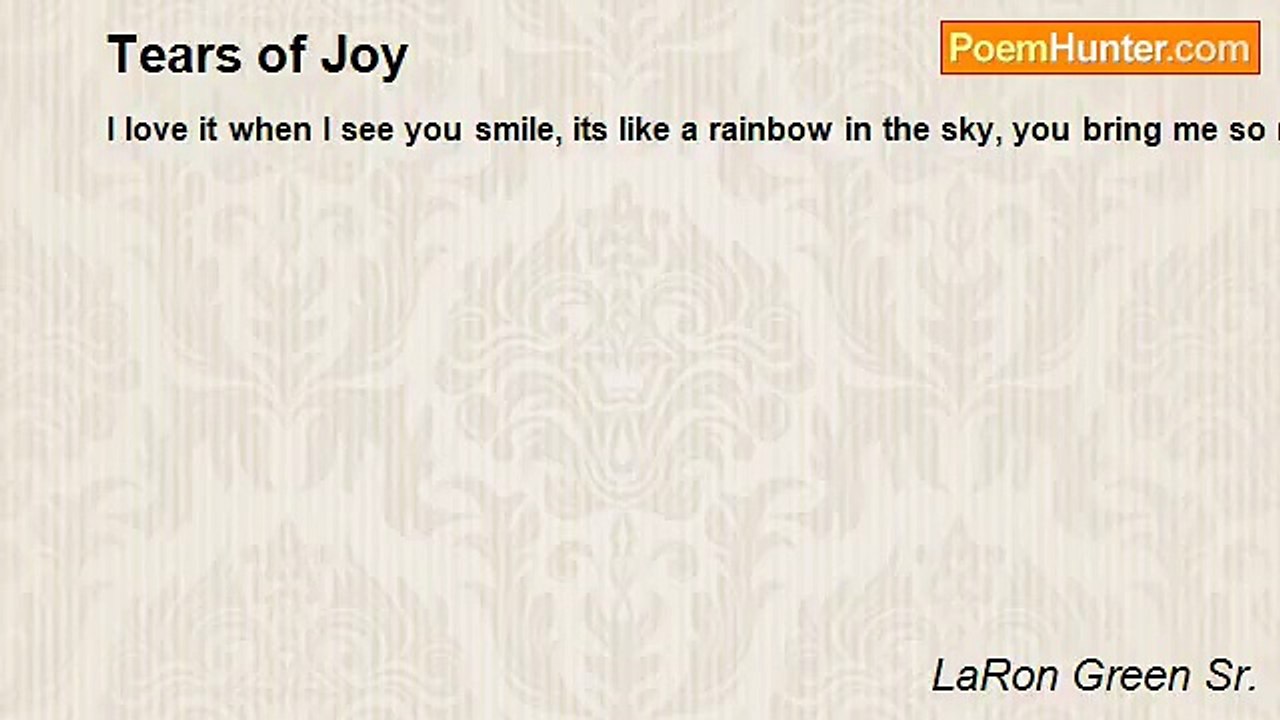 LaRon Green Sr. - Tears of Joy