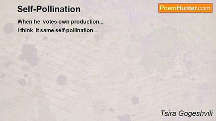 Tsira Gogeshvili - Self-Pollination