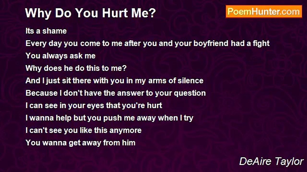 DeAire Taylor - Why Do You Hurt Me?