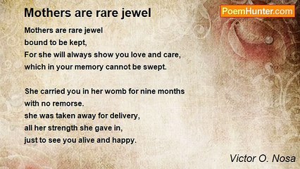 Victor O. Nosa - Mothers are rare jewel