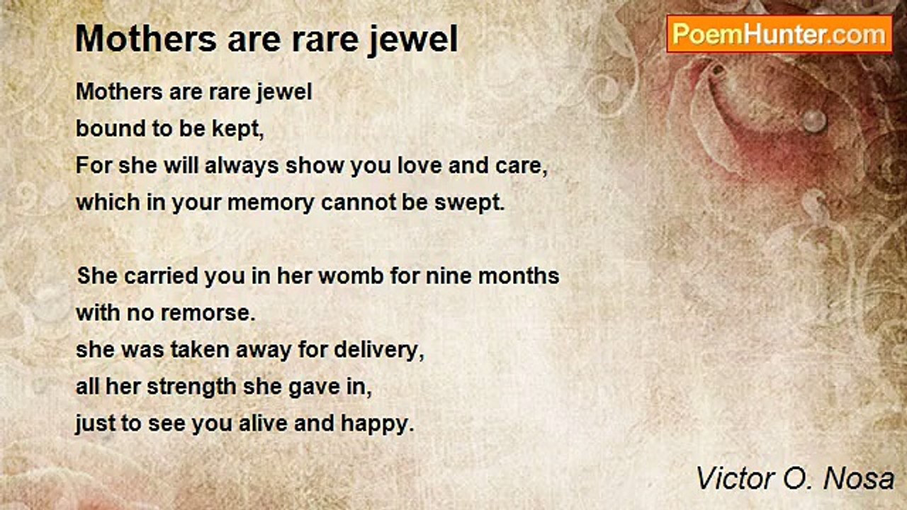 Victor O. Nosa - Mothers are rare jewel