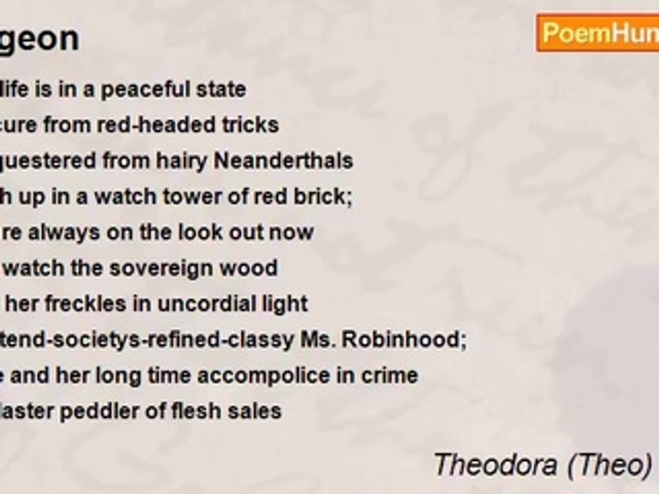 Theodora (Theo) Onken - Pigeon