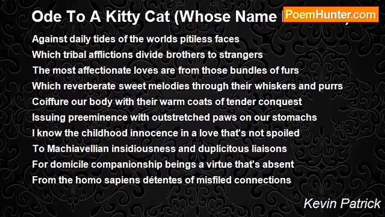 Kevin Patrick - Ode To A Kitty Cat (Whose Name Is Tinker)