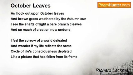 Richard Lackman - October Leaves