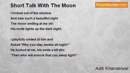 Aditi Khandelwal - Short Talk With The Moon