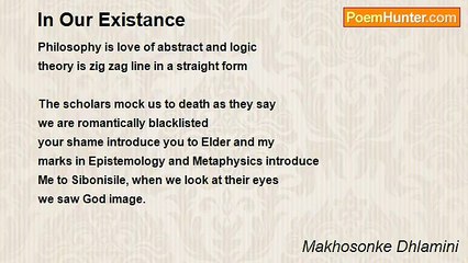Makhosonke Dhlamini - In Our Existance